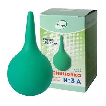 Спринцовка с мягким наконечником А3 110 мл Виталфарм