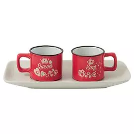 Набор из 2 чашек на подставке