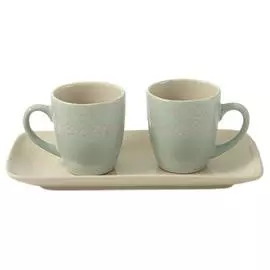 Набор из 2 кружек на подставке «Daily»