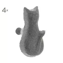 Набор из 4 дверных ручек