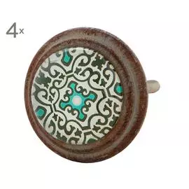 Набор из 4 дверных ручек