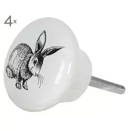 Набор из 4 дверных ручек