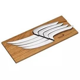 Набор из 4 ножей для стейка и подставки