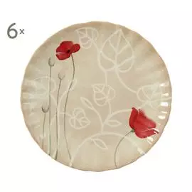 Набор из 6 десертных тарелок «Madelynn»