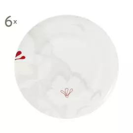Набор из 6 десертных тарелок «Margherita»