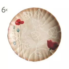 Набор из 6 десертных тарелок «Naturalmente»