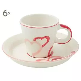 Набор из 6 кофейных пар «Kaia»