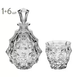 Набор из 6 стаканов и штофа для виски