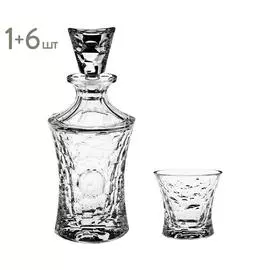 Набор из 6 стаканов и штофа для виски