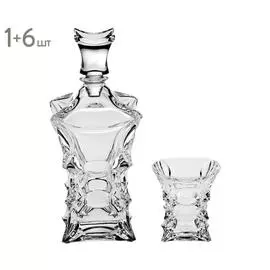 Набор из 6 стаканов и штофа для виски