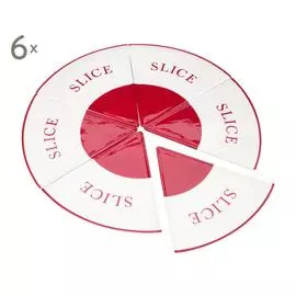 Набор из 6 тарелок для пиццы
