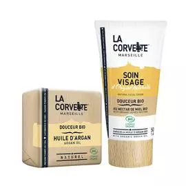 Набор из крема для лица и мыла «Аргана»