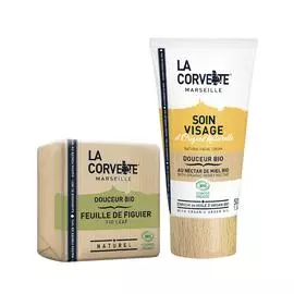 Набор из крема для лица и мыла «Инжир»