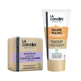 Набор из крема для рук и мыла «Douceur Bio - Лаванда»