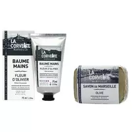 Набор из крема для рук и мыла «Олива»