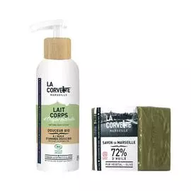 Набор из молочка для тела и мыла «Олива»