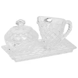 Набор из подноса, молочника и сахарницы