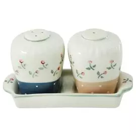 Набор из солонки и перечницы на подставке