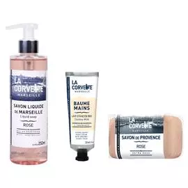 Набор из жидкого мыла, крема для рук и мыла «Молоко Ослицы»