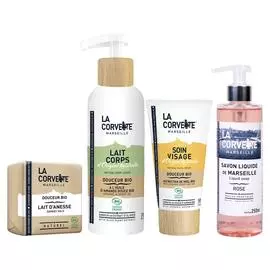 Набор «Органический уход Роза-Молоко Ослицы»