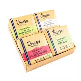 Органический Квартет №9 «Молоко ослицы, Алоэ Вера, Миндаль, Розовые Лепестки»