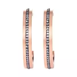 Серьги "Anthracite-Rosegold"