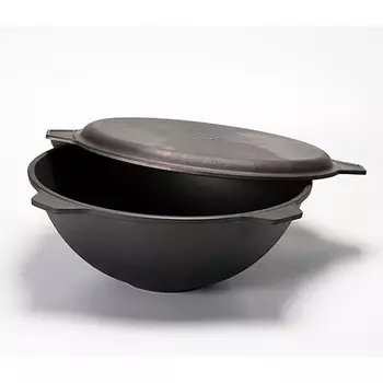 Чугунный казан с крышкой 10л