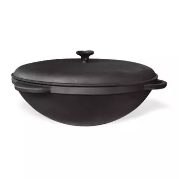 Чугунный казан с крышкой 12л