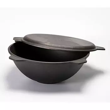 Чугунный казан с крышкой 8л