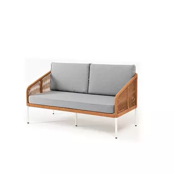 Диван двухместный 4SiS Канны оранжевый меланж