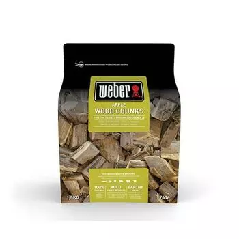 Дрова для копчения Яблоня 1.5кг Weber