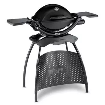 Газовый гриль Weber Q 1200 Black Line c подставкой черный