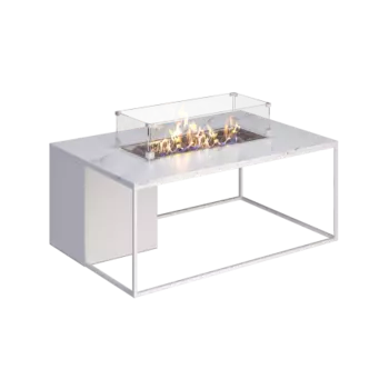 Газовый стол-камин KamineX ЛАКИ светлый