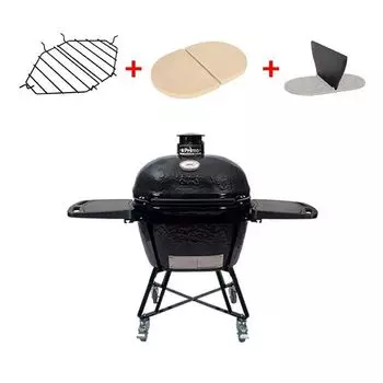 Керамический гриль Primo Oval 400 XL All in One черный