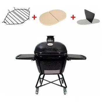 Керамический гриль Primo Oval 400 XL All in One Черный