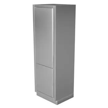 Колонна встраиваемого 2-х секционного холодильника с фасадами