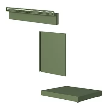 Комплект для встраивания холодильника зеленый