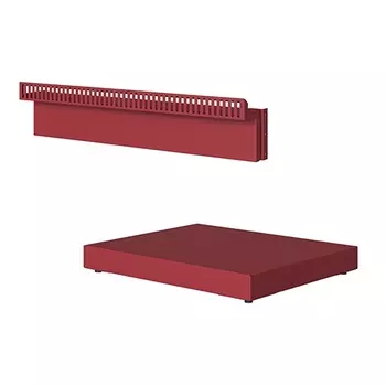 Комплект для встраивания винного шкафа красный