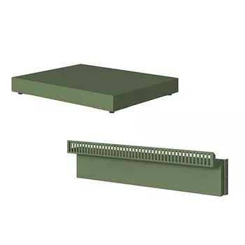 Комплект для встраивания винного шкафа зеленый