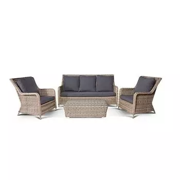 Лаунж зона 4SiS Гляссе соломенный