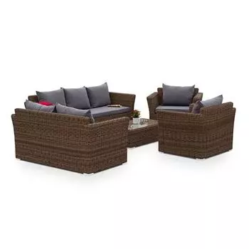 Лаунж зона 4SiS Капучино Дабл коричневый