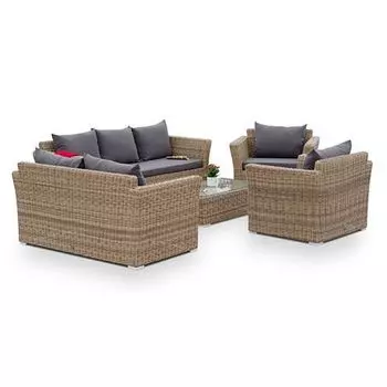 Лаунж зона 4SiS Капучино Дабл соломенный