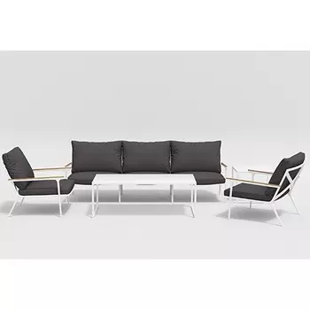 Лаунж зона Gardenini Calma long Anthracite White