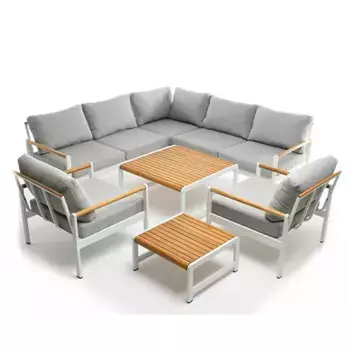 Лаунж зона из алюминия MAYA L белая