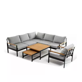 Лаунж зона из алюминия MAYA M темный графит