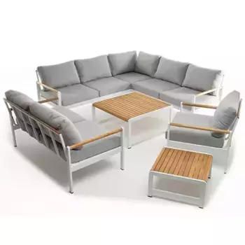 Лаунж зона из алюминия MAYA XL белая