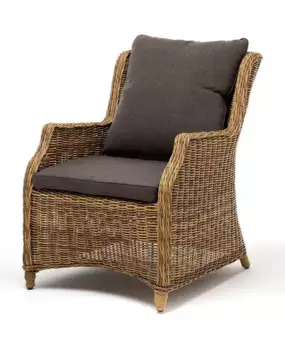 "Неаполь" плетеный стул из искусственного ротанга, цвет соломенный