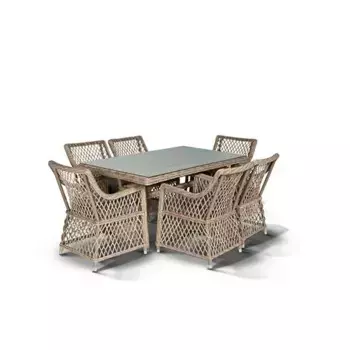 Обеденная группа 4SiS Латте соломенный