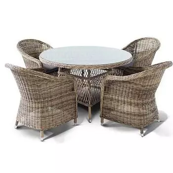 Обеденная группа 4SiS Равенна соломенный