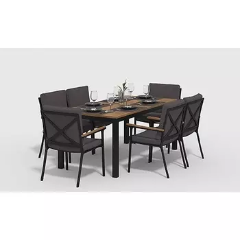 Обеденная группа Gardenini Bella карбон антрацит M